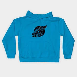 Jammer Winged Skate ~ Light Colors Kids Hoodie